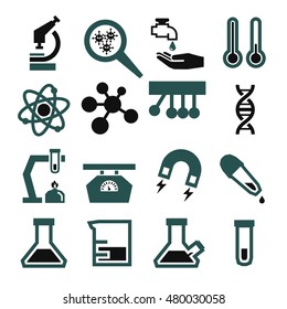 laboratory, lab icon set