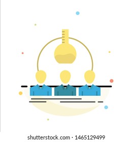 Laboratory, Lab, Man, Experiment, Scientist Abstract Flat Color Icon Template. Vector Icon Template background