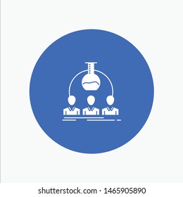 Laboratory, Lab, Man, Experiment, Scientist. Vector Icon Template background