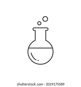 Laboratory. Lab test tube icon design isolated on white background. Vector illustration
