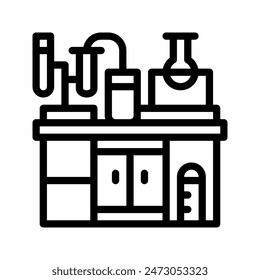 Laboratory line icon. lab research tools icons. Can be used for websites, UI and mobile apps. Vector Illustrations.