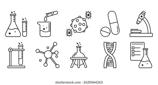 Laboratory Line Icon Simple Collection