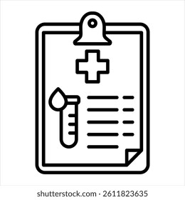 Laboratory Line Icon Vector Illustration