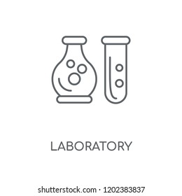 Laboratory linear icon. Laboratory concept stroke symbol design. Thin graphic elements vector illustration, outline pattern on a white background, eps 10.