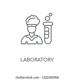 Laboratory linear icon. Laboratory concept stroke symbol design. Thin graphic elements vector illustration, outline pattern on a white background, eps 10.