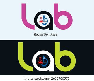 Logotipo do laboratório Design Line art 