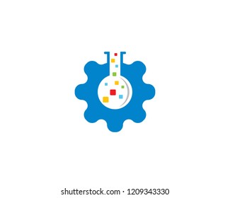 Laboratory logo illustration