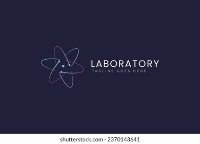 Laboratory Logo Research Study Education Community Web and Social Business Connection Technology