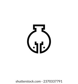 the laboratory logo is in the shape of a monogrammed fish