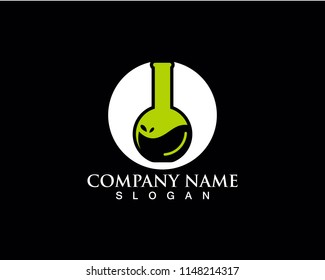 Laboratory logo and symbols vector lab