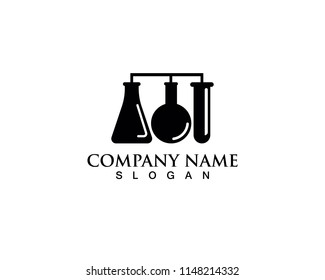 Laboratory logo and symbols vector lab