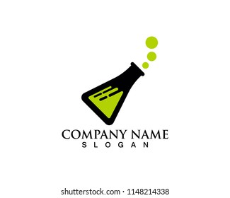 Laboratory logo and symbols vector lab