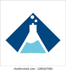 Laboratory Logo Template Design Vector, Creative Symbol, Icon - Vector