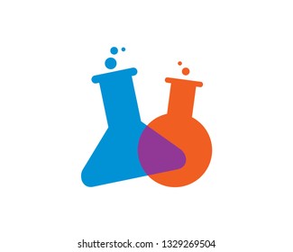 Laboratory Logo Template, Icon, Symbol - Vector