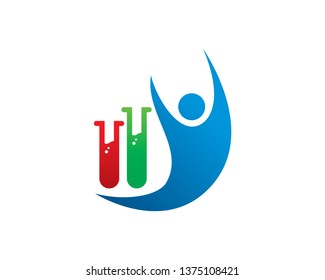 Laboratory Logo Template, Icon, Symbol - Vector