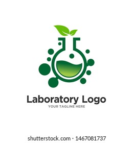Laboratory Logo Template Stock Vector