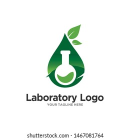 Laboratory Logo Template Stock Vector