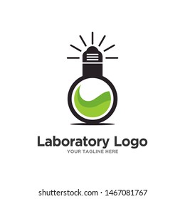 Laboratory Logo Template Stock Vector