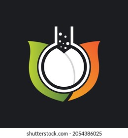 Laboratory logo template vector icon design