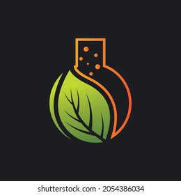 Laboratory logo template vector icon design