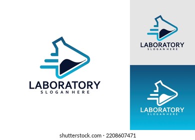 laboratory logo vector design template