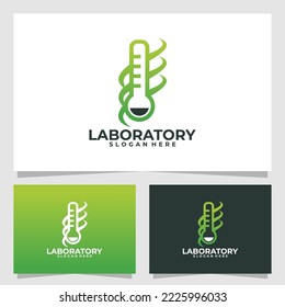 laboratory logo vector design template