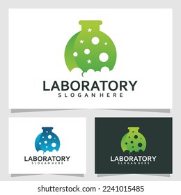 laboratory logo vector design template