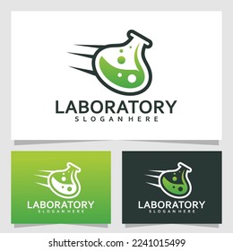 laboratory logo vector design template