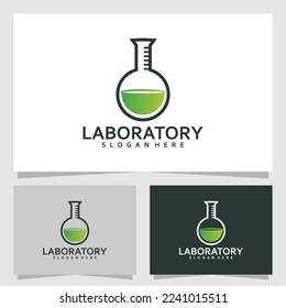 laboratory logo vector design template