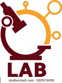Laboratory logo vector graphic concept 