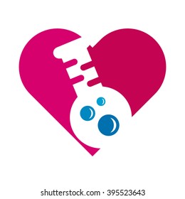 Laboratory Lover Logo Chemistry Bubble