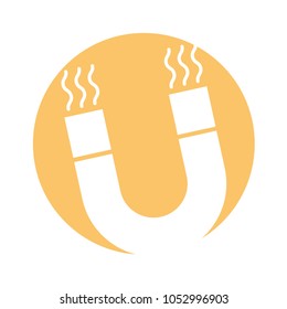 laboratory magnet isolated icon