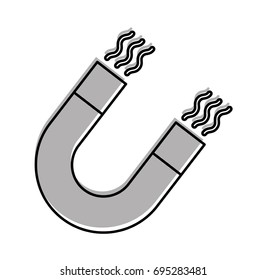 laboratory magnet isolated icon
