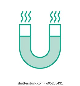 laboratory magnet isolated icon