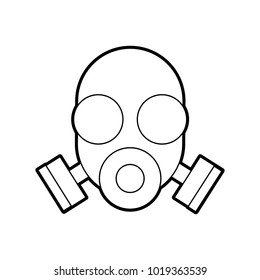 laboratory mask isolated icon