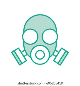 laboratory mask isolated icon