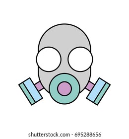 laboratory mask isolated icon