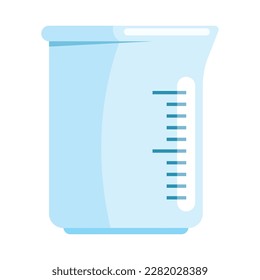 laboratory measure cup equipment icon isolated