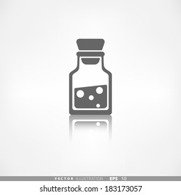 Laboratory medical flask