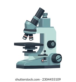 laboratory microscope equipment icon isolated