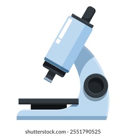 Microscópio de laboratório com foco na lâmina de amostra, ampliando pequenos detalhes para pesquisa científica e análise