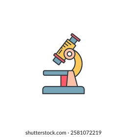 laboratory microscope icon symbol vector illustration isolated on white background