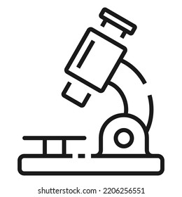 Laboratory Microscope line icon. Lab Concept Vector illustration