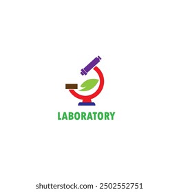 laboratory or microscope logo or clip art 