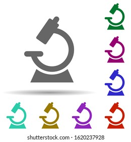 Laboratory, microscope in multi color style icon. Simple glyph, flat vector of laboratory icons for ui and ux, website or mobile application