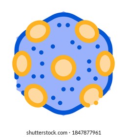 Laboratory Microscopic Bacterium Vector Sign Icon Thin Line. Medical Danger Organism Bacterium Element Linear Pictogram. Chemical Microbe Type Infection Microorganism Contour Illustration