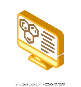 laboratory molecular structure isometric icon vector. laboratory molecular structure sign. isolated symbol illustration