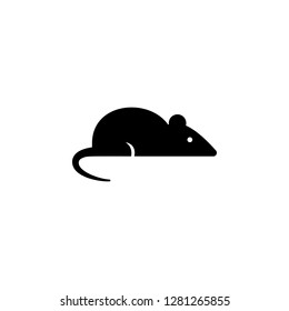Laboratory mouse icon on the background