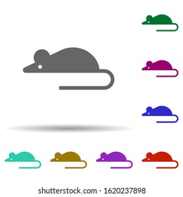Laboratory, mouse in multi color style icon. Simple glyph, flat vector of laboratory icons for ui and ux, website or mobile application