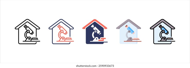 Laboratory Multi Style Icon Set